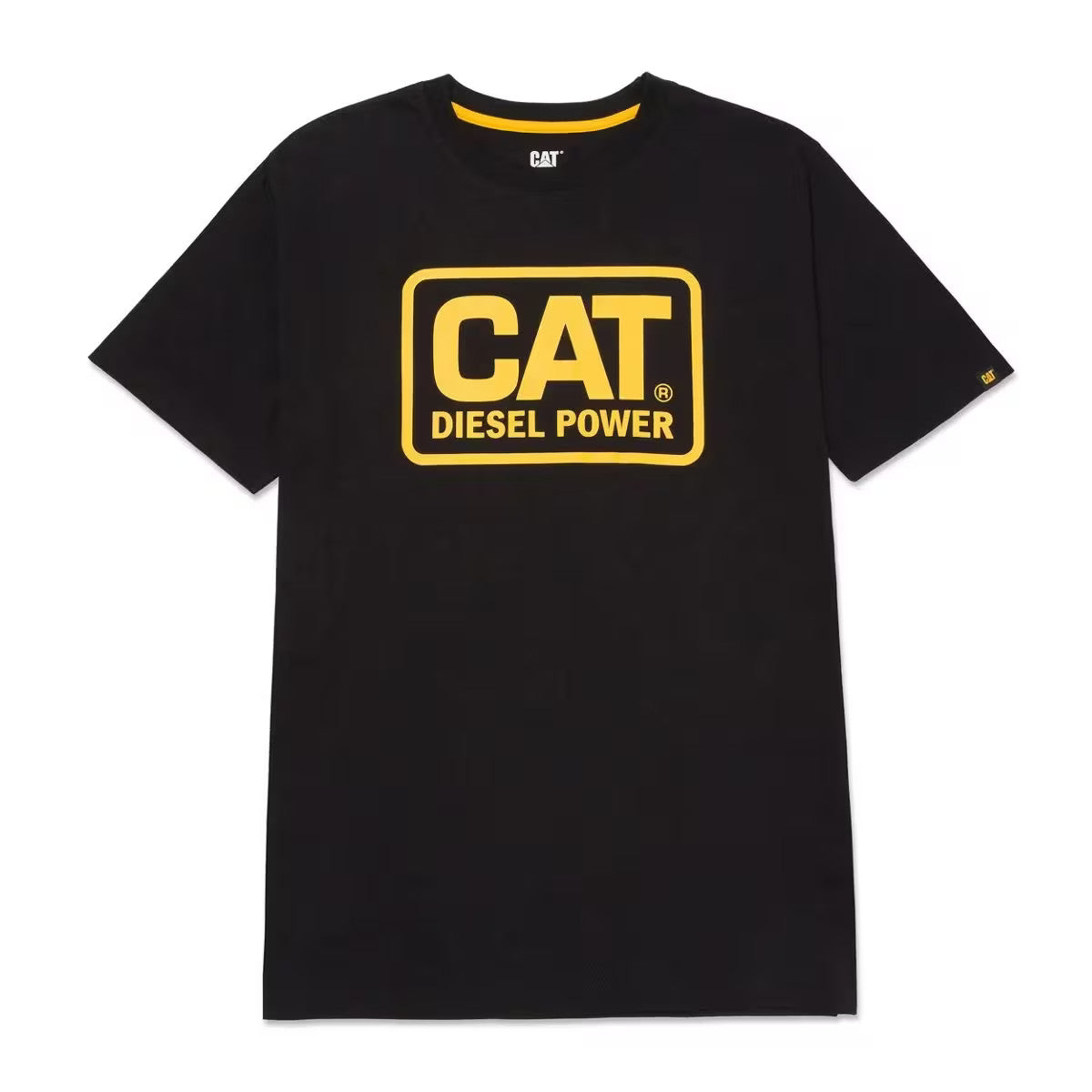 Caterpillar Men Diesel Power Tee Black/Yellow XXL Apparel Unisex