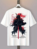 Japanese Samurai Warrior Oversized T Shirt Mens Graphic Streetwear Casual Summer Unisex