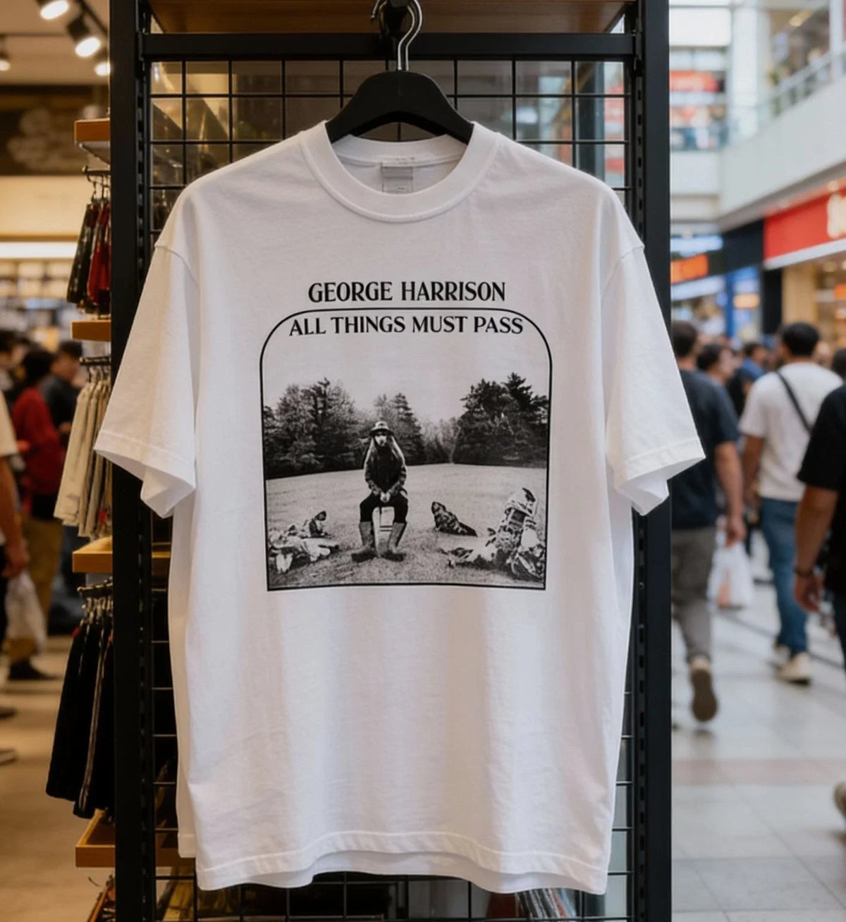 George Harrison - All Things Must Unisex White Unisex
