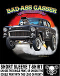 VINTAGE 1955 OUTLAW BAD ASS 2 LANE BLACKTOP GASSER DRAG RACE SKULL CAR 7 Unisex