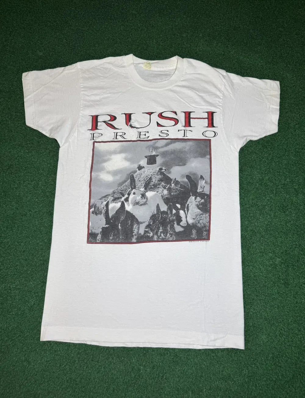 Vintage Rush Concert Tee Presto 90s Retro Slim T Shirt Unisex