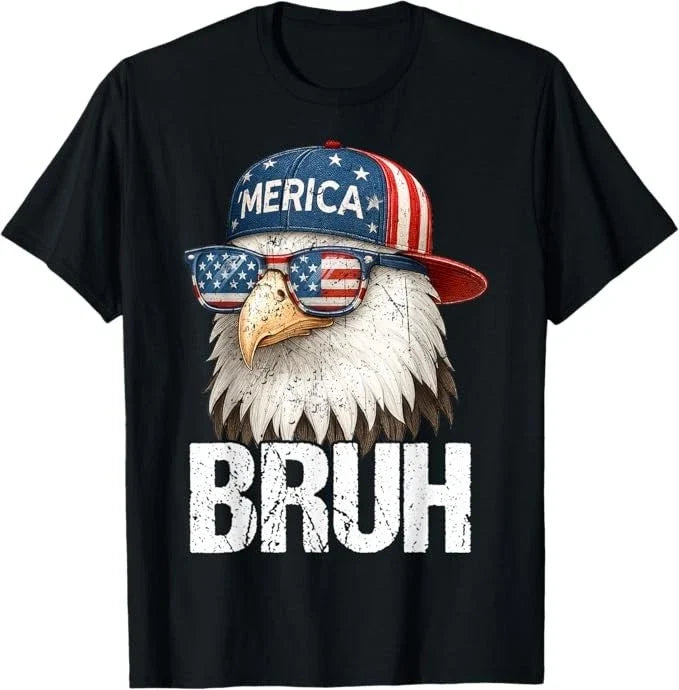 Bruh Fourth 4th of July Eagle American Patriotic Mens Boys Unisex