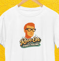 Buddy Holly Fans Rave On /Retro Rock And Roll Vintage Style Crazy Tee Unisex