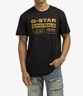 Mens G-STAR ORIGINALS RAW DENIM Graphic Tee BLACK XXL 100% Cotton *3F Unisex