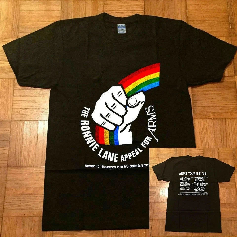 RONNIE LANE 1983 APPEAL FOR ARMS TOUR JEFF BECK ERIC CLAPTON REPRINT Unisex