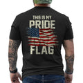 This Is My Pride Flag 4th Of July Patriotic USA Flag ON BACK Unisex