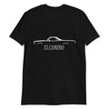Chevy El Camino 5th Generation 1978 Classic Car Silhouette Short-Sleeve Unisex