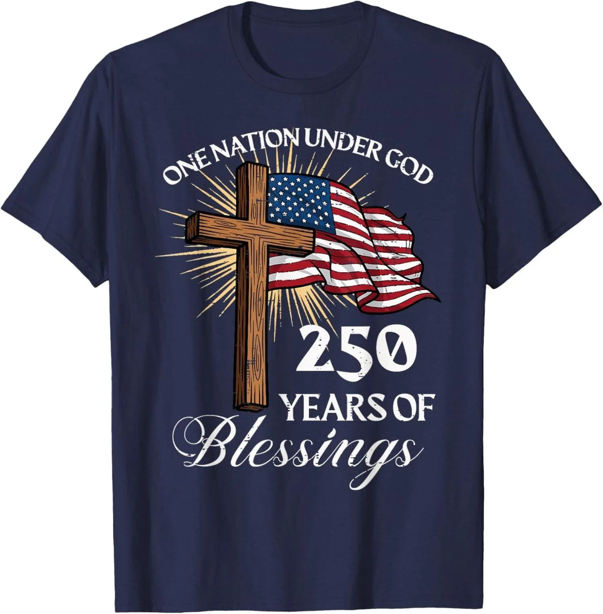 One Nation Under God 250 Years 250th Anniversary USA Men Unisex Unisex