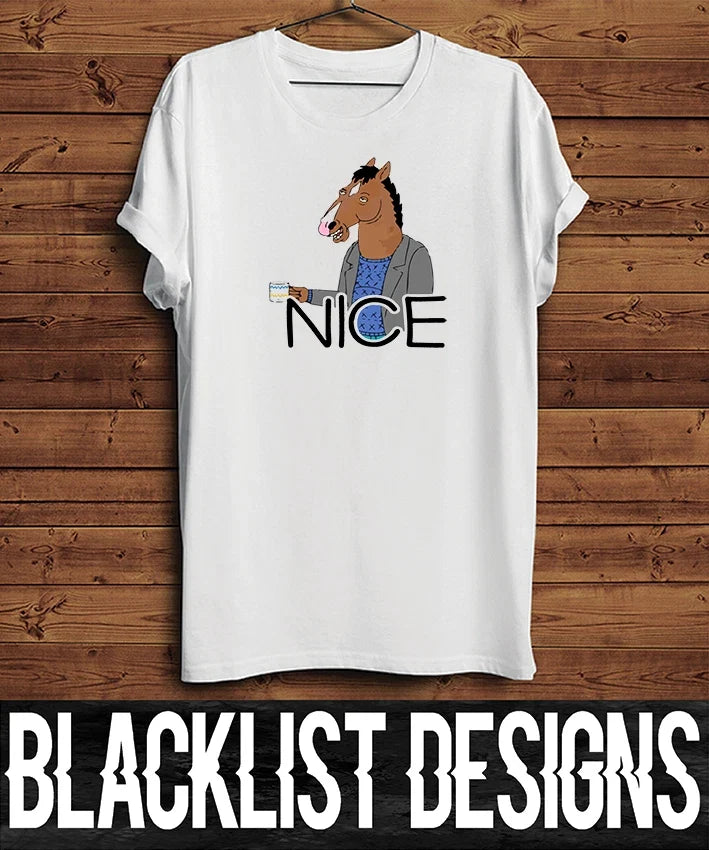 Nice Bojack Horseman t shirt | Custom | White | Unisex | Hipster | New | Artwork Unisex
