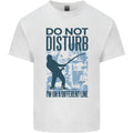 Fishing Do Not Disturb Funny Fisherman Mens Cotton Tee Top Unisex