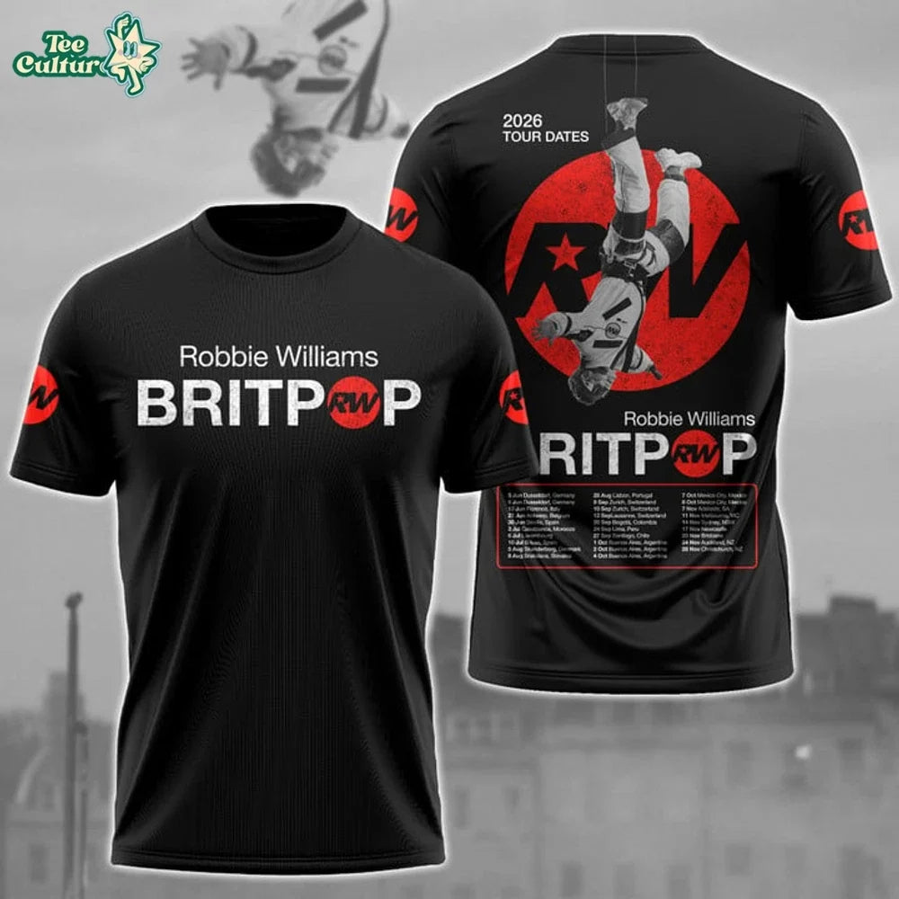 Robbie Williams Tour 2026 AOP Unisex