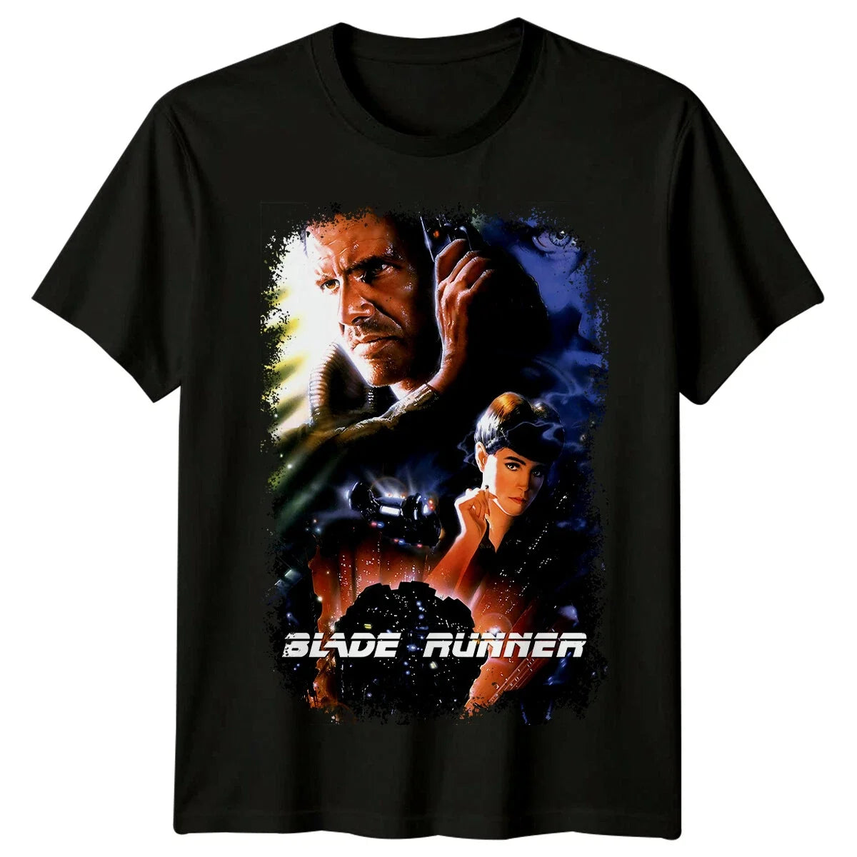 Blade Runner (1982) Movie Poster Inspired Retro Vintage Tee Unisex Unisex