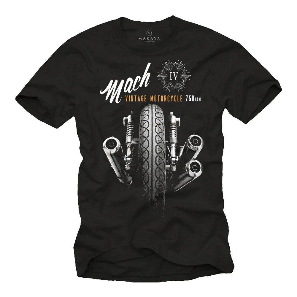 Vintage Vintage Motorcycle Mens with Mach 4 Chopper - Mens Biker Z1 Unisex