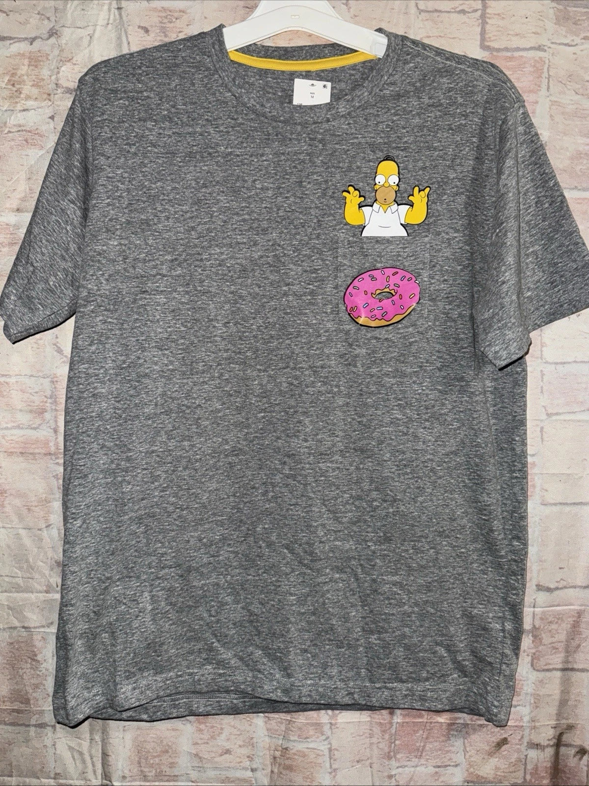 The Simpson’s Shirt Homer Simpson Donut Short Sleeve Shirt Medium Unisex