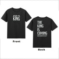 Jesus Is King, The King is Coming Christian Bible Faith Front&Back Retro Unisex