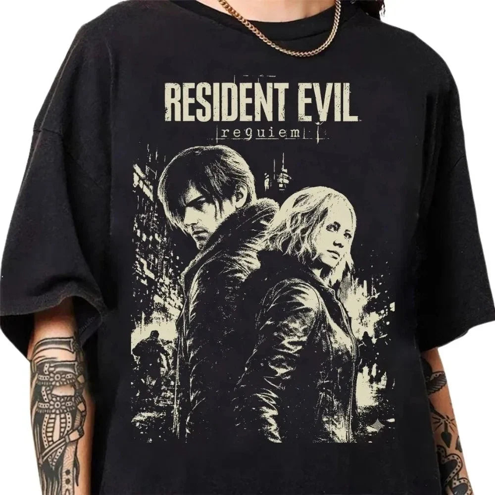 Resident Evil Requiem Graphic Print Unisex Cotton Tee Unisex