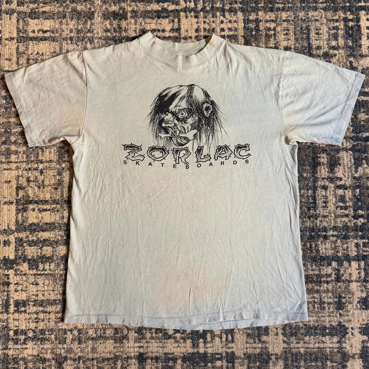 80s ZORLAC SKATEBOARDS PUSHEAD Vintage Reprint Unisex