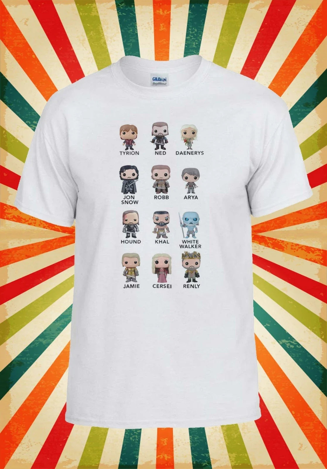 Game Of Thrones Mini All Character Men Women Vest Tank Top Unisex T Shirt 59 Unisex
