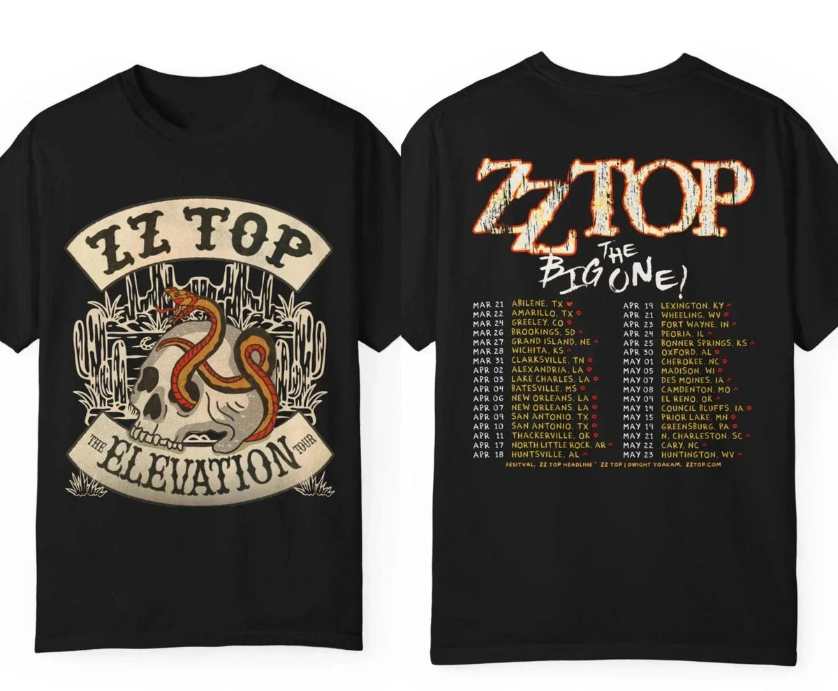 ZZ Top The Big One Tour 2026 Unisex
