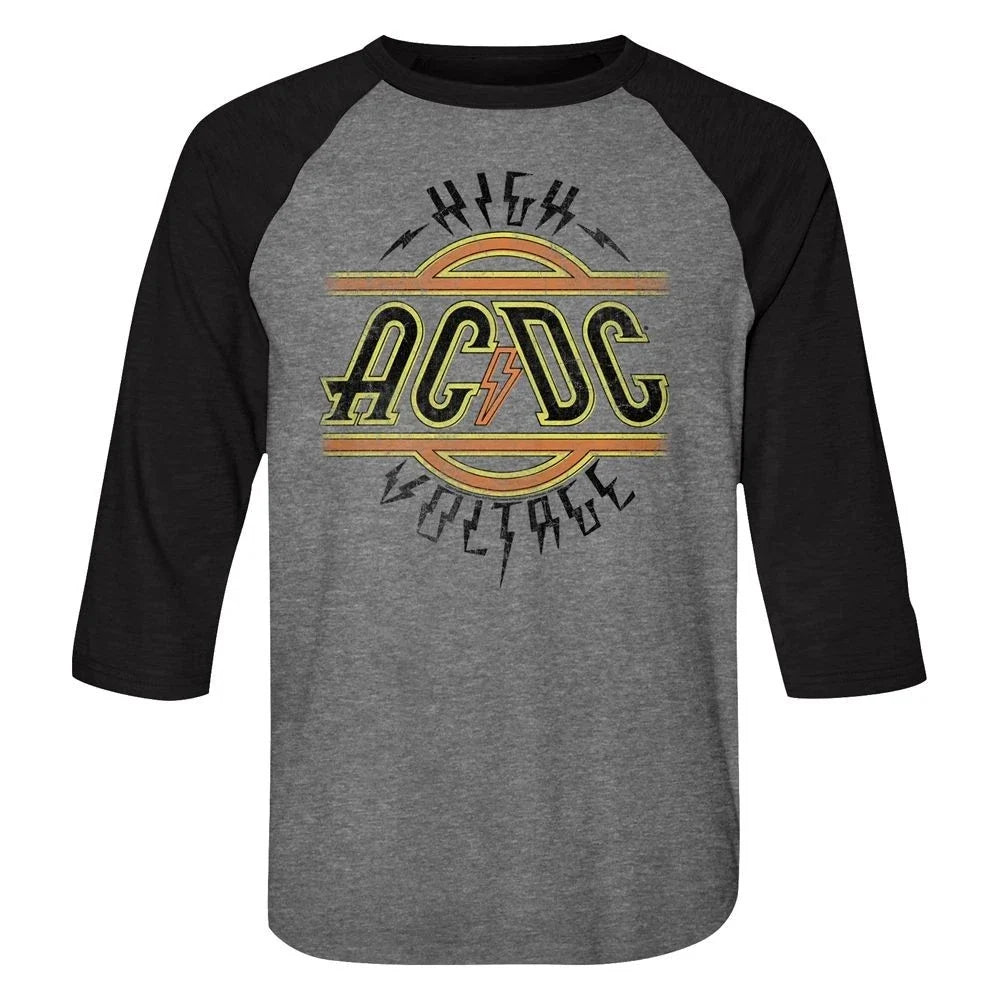 AC/DC High Voltage 3/4 Sleeve Raglan Unisex