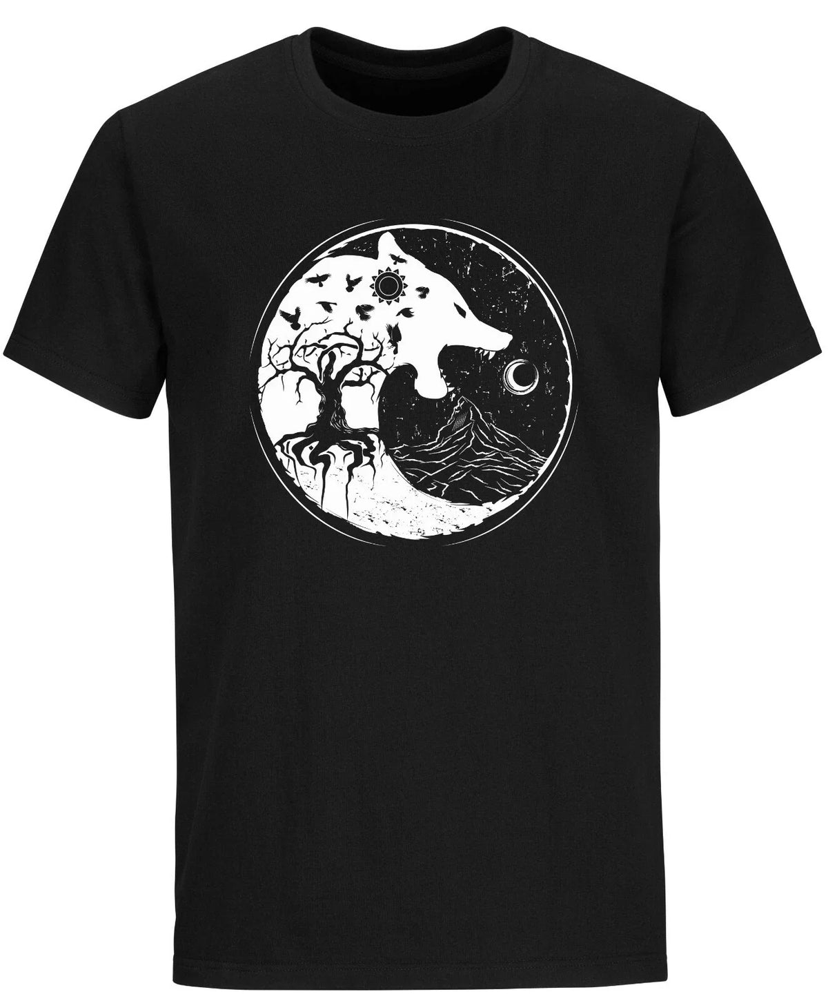 Viking T shirts Wolf Raven Norse Odin Viking Thor Ragnarok Viking Shirts Unisex