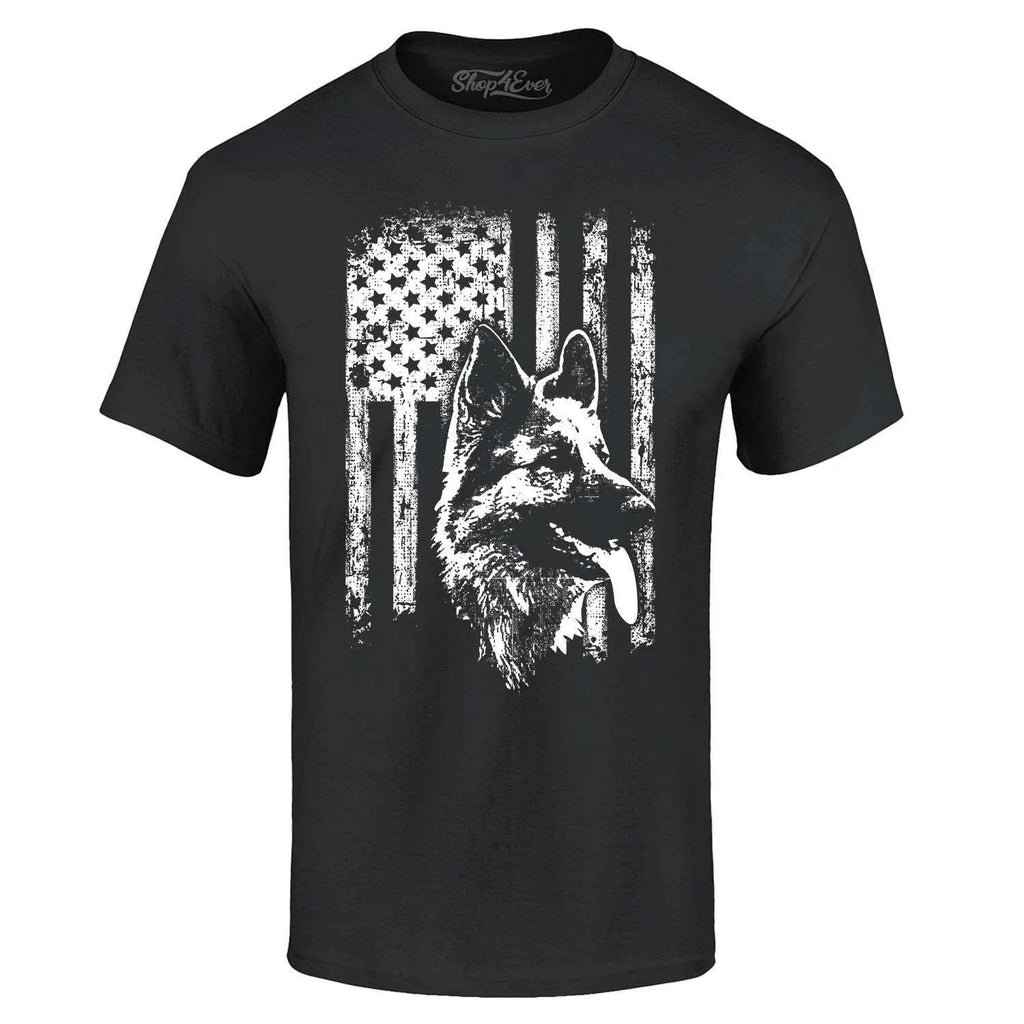 German Shepherd Flag Dog Dad Dog Mom Shepard Dad Mom Shirts Unisex
