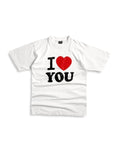 Vintage I Love You Tee 100% Cotton USA Basic Blank Valentine Tee Unisex