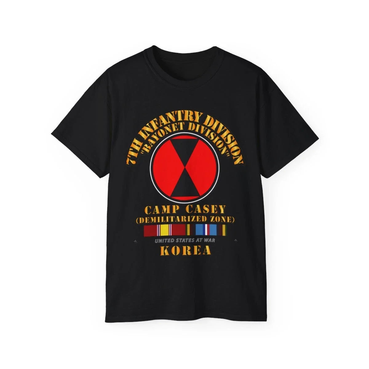 Classic - 7th Infantry Division - Korea - Cp Casey w SVC Unisex