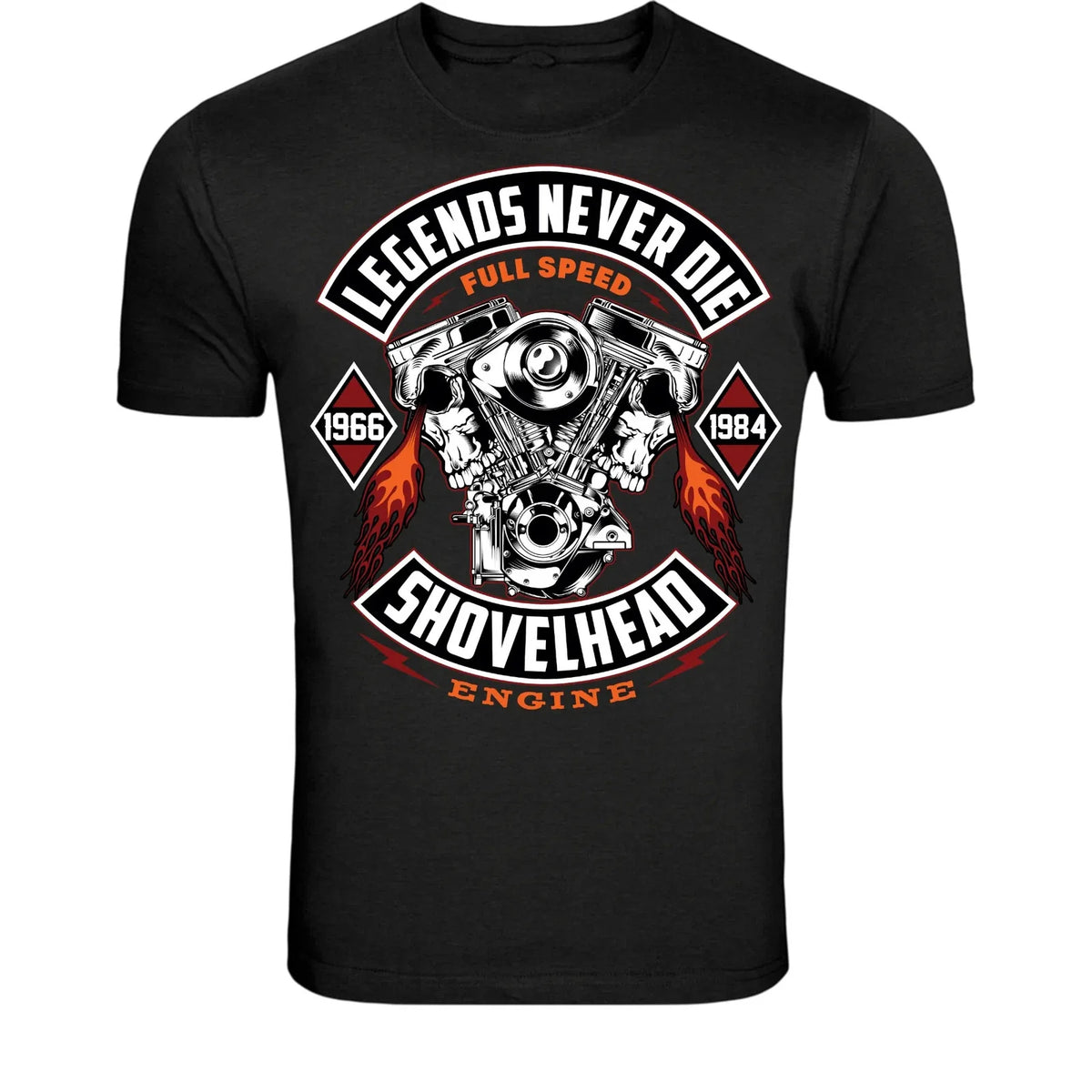 Legends Never Die Shovelhead Engine - Vintage Biker Unisex