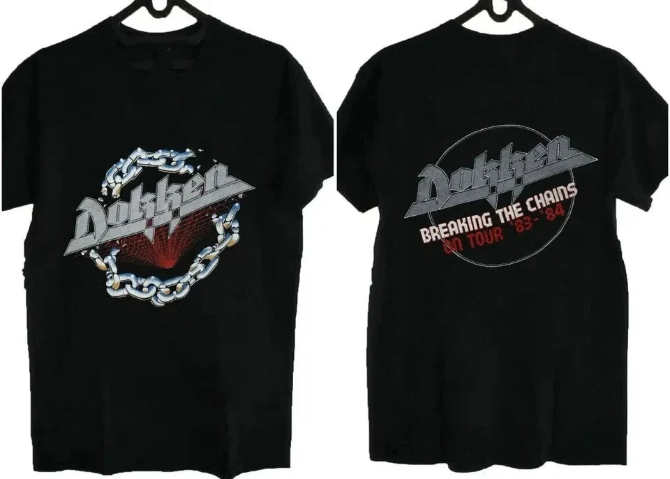 Dokken Breaking the Chains on Tour Unisex Black Unisex