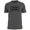 Mens Caution I F,k Things Up Funny Rude T Shirt Unisex