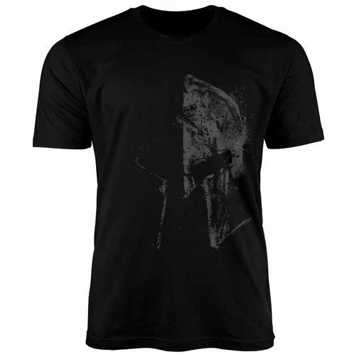 Men's Printed Sparta Helmet Spartan Helmet Print Shirt Fashion Unisex