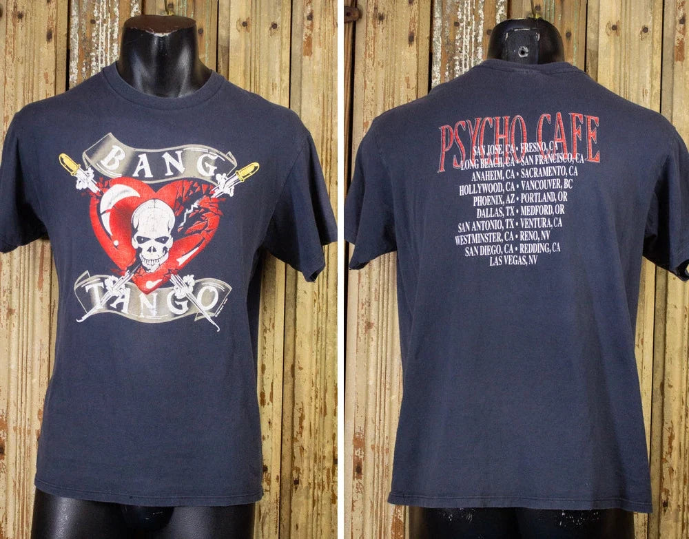 Vintage Bang Tango Psycho Cafe Concert T Shirt 1989 Unisex