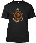 Nautical Ship Anchor And Wheel Made in the USA Size S to 5XL Unisex