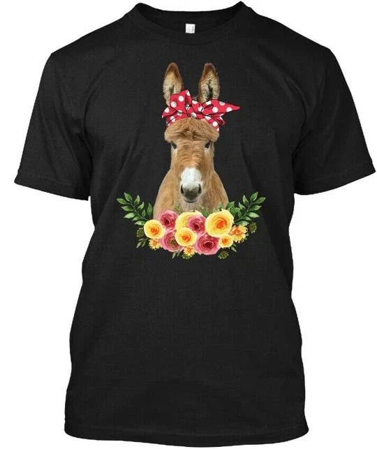 Donkey Flower Made in the USA Size S to 5XL Unisex