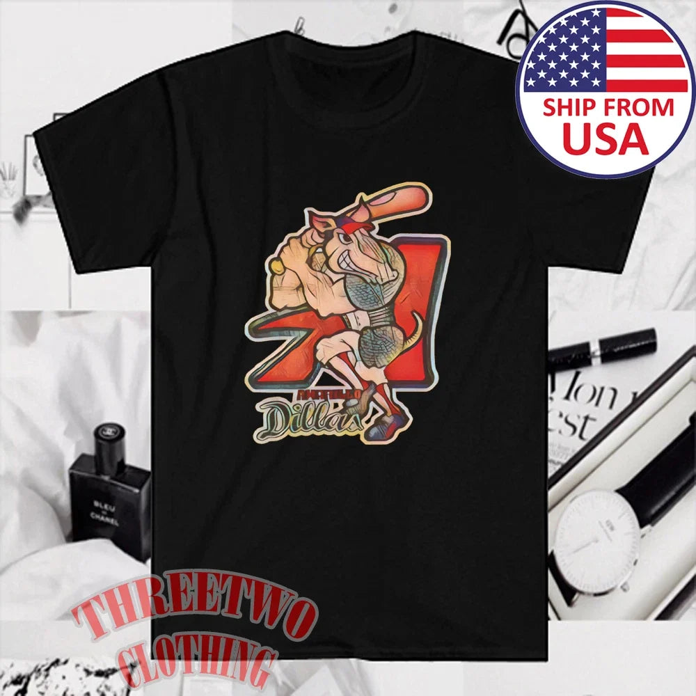 Amarillo Dillas Baseball Classic Retro American Men's Black Size S to 5XL Unisex
