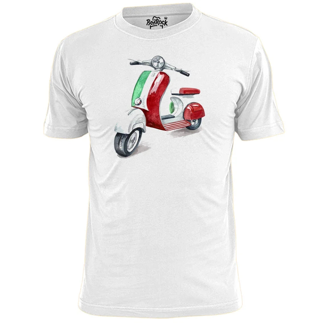 Mens Scooter Water Colour T Shirt Vespa Lambretta Mod Unisex