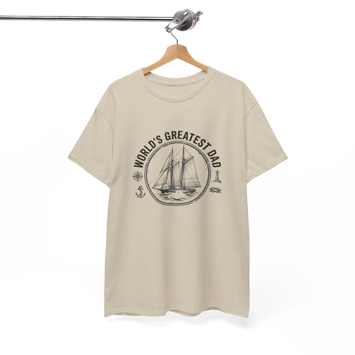 World's Greatest Dad Sailboat | Nautical Anchor Design Unisex