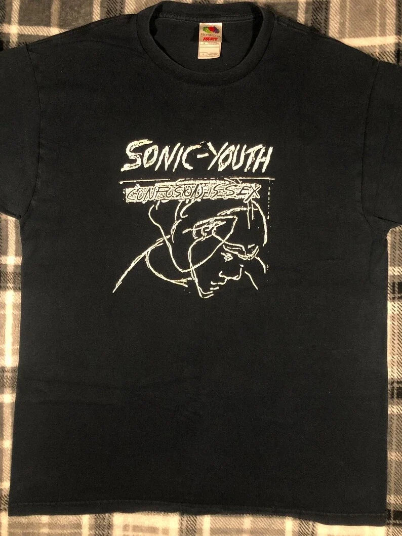 Sonic Youth - Vintage Y2K - Confusion Is Sex - Alternative Grunge Rock Band Tee Unisex