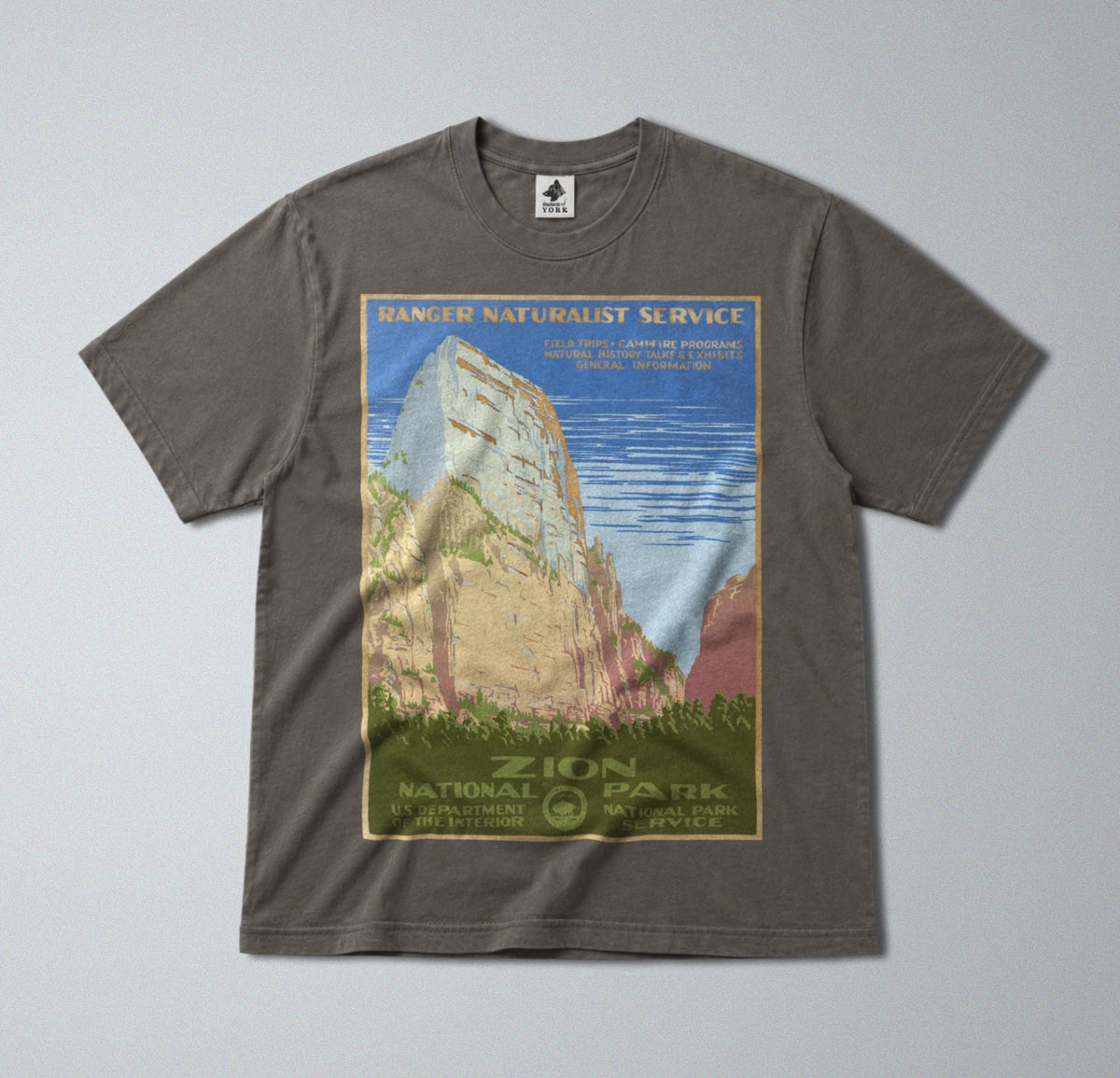 100% Cotton Tee - Regular Fit - Unisex - Zion National Park Print - Rural Utah Unisex