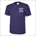 Personalised Custom Text Printed Classic Work wear Casual T Shirt TOP Unisex