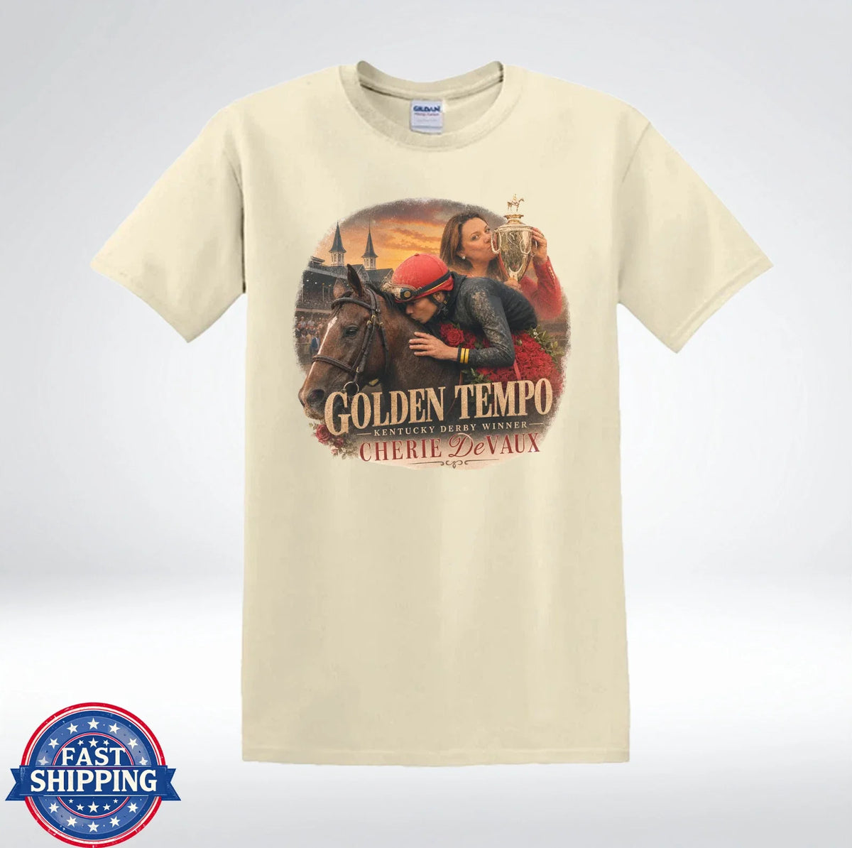 Golden Tempo KY Derby Winner Cherie DeVaux Horse Racing Unisex