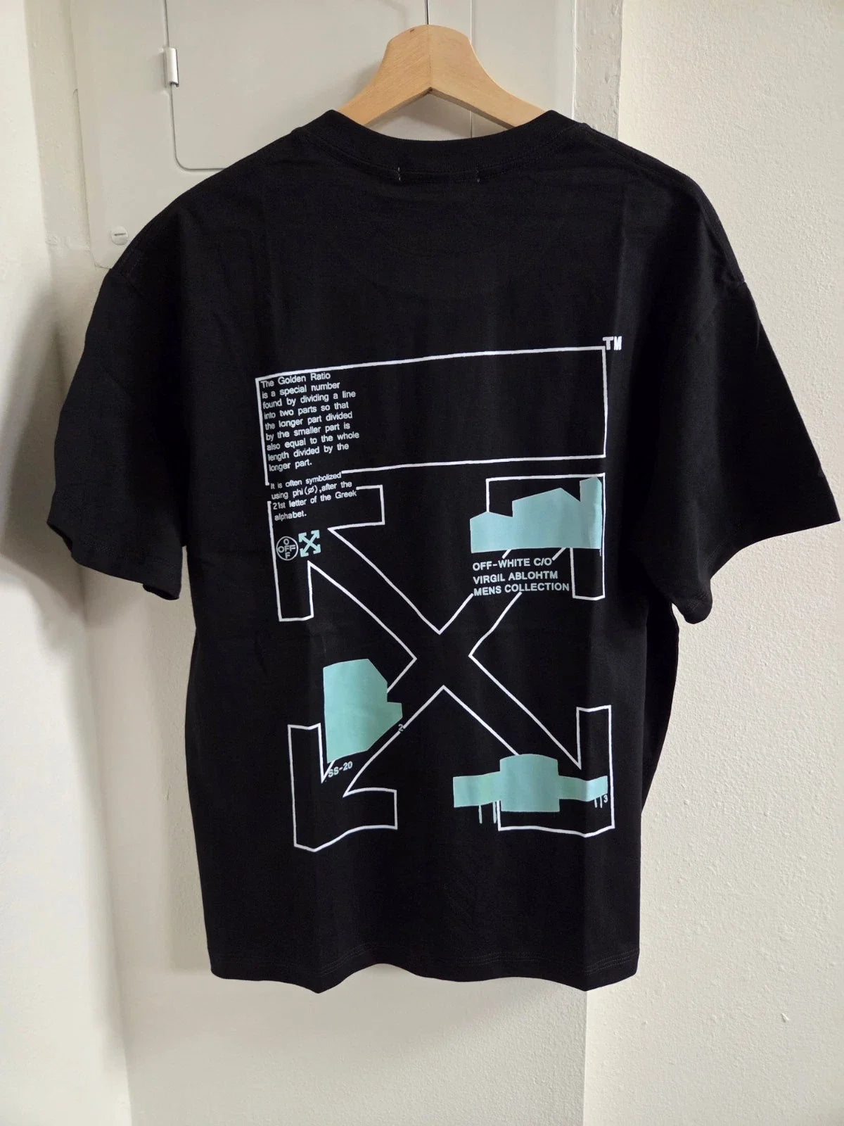 Golden Ratio Green Print Off Wht Black Regular Fit S/M/L/XL T68 Unisex