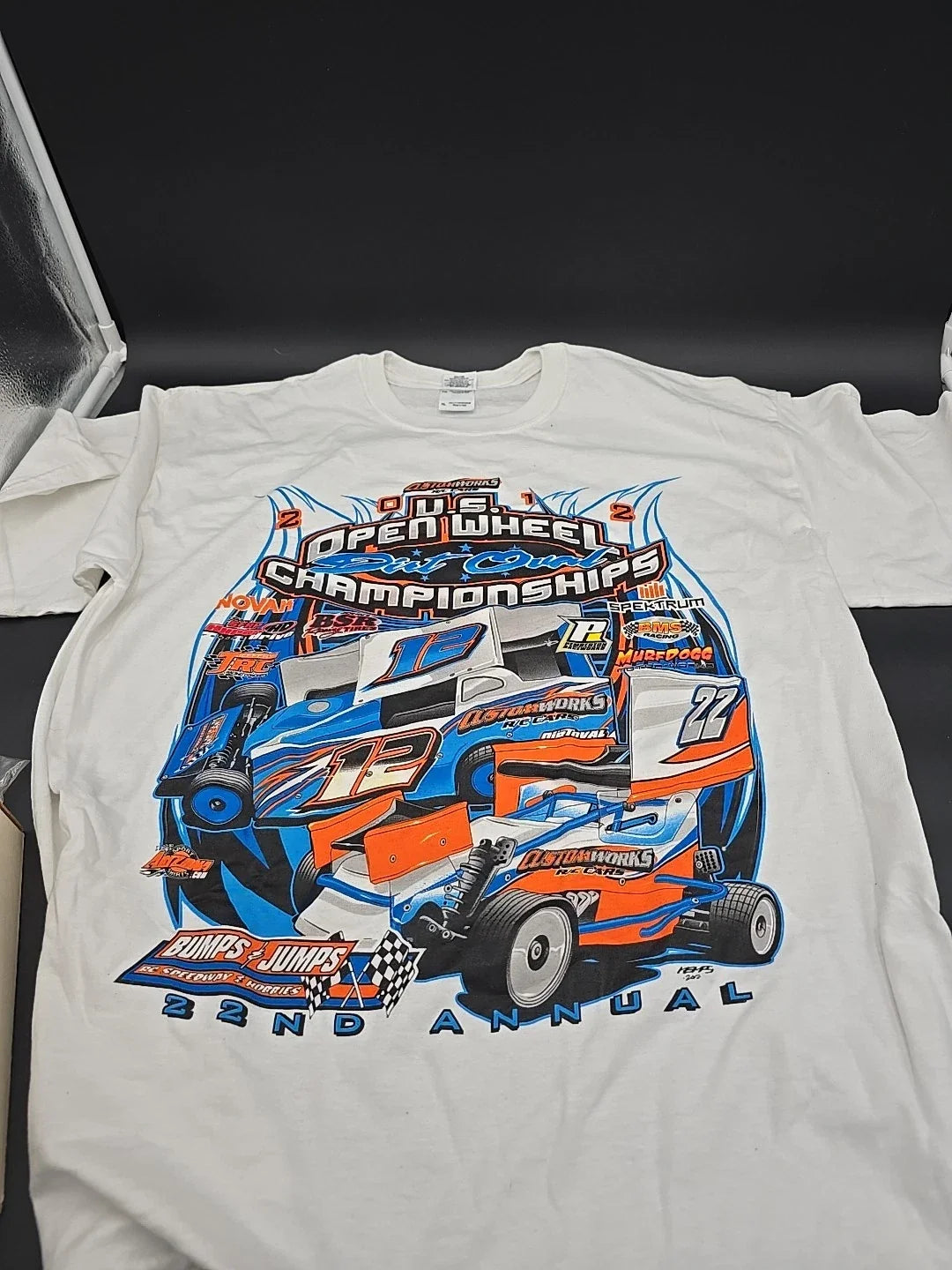 Custom Works 2012 US Open Wheel XL New T SHIRT Dirt Oval Gfrp Bms Bsr Rc Car Unisex