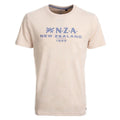 NZA New Zealand Auckland Mens T Shirt Logo Beige 26DN720 1121 Fresh Sand Melan Unisex