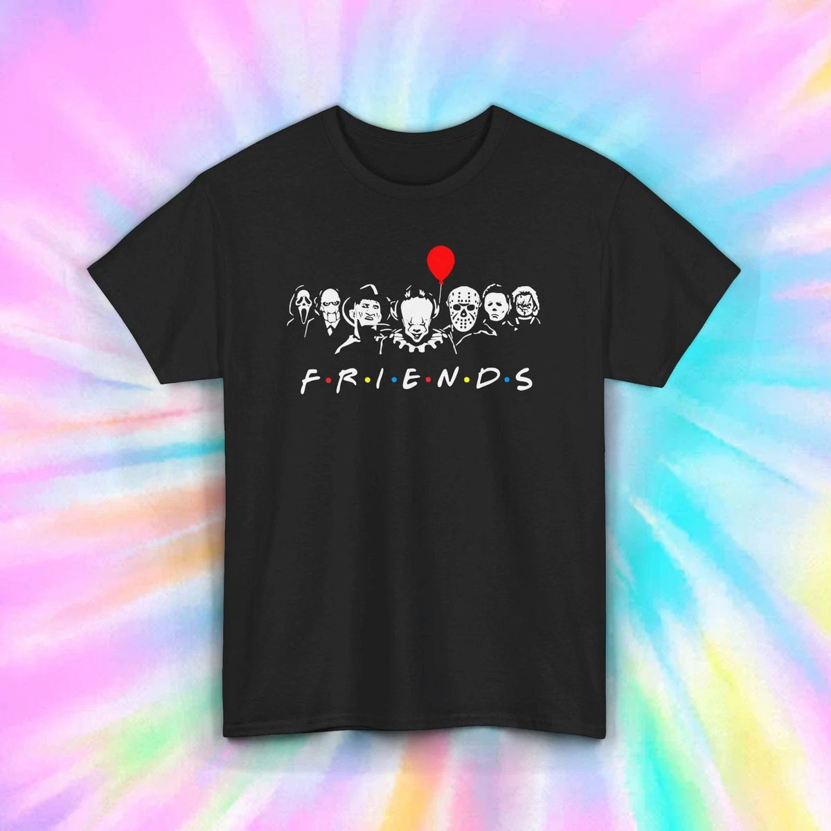 Horror Friends Shirt | Scary Movie Villains Graphic Tee | Halloween Gift S-5XL Unisex
