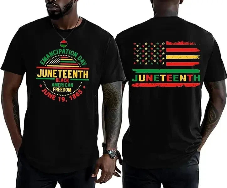 Juneteenth Shirt for Men 1865 Celebrate African American Freedom Tshirts Unisex