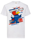 France 98 Classic Retro Football Soccer T Shirt For World Cup Fans Unisex