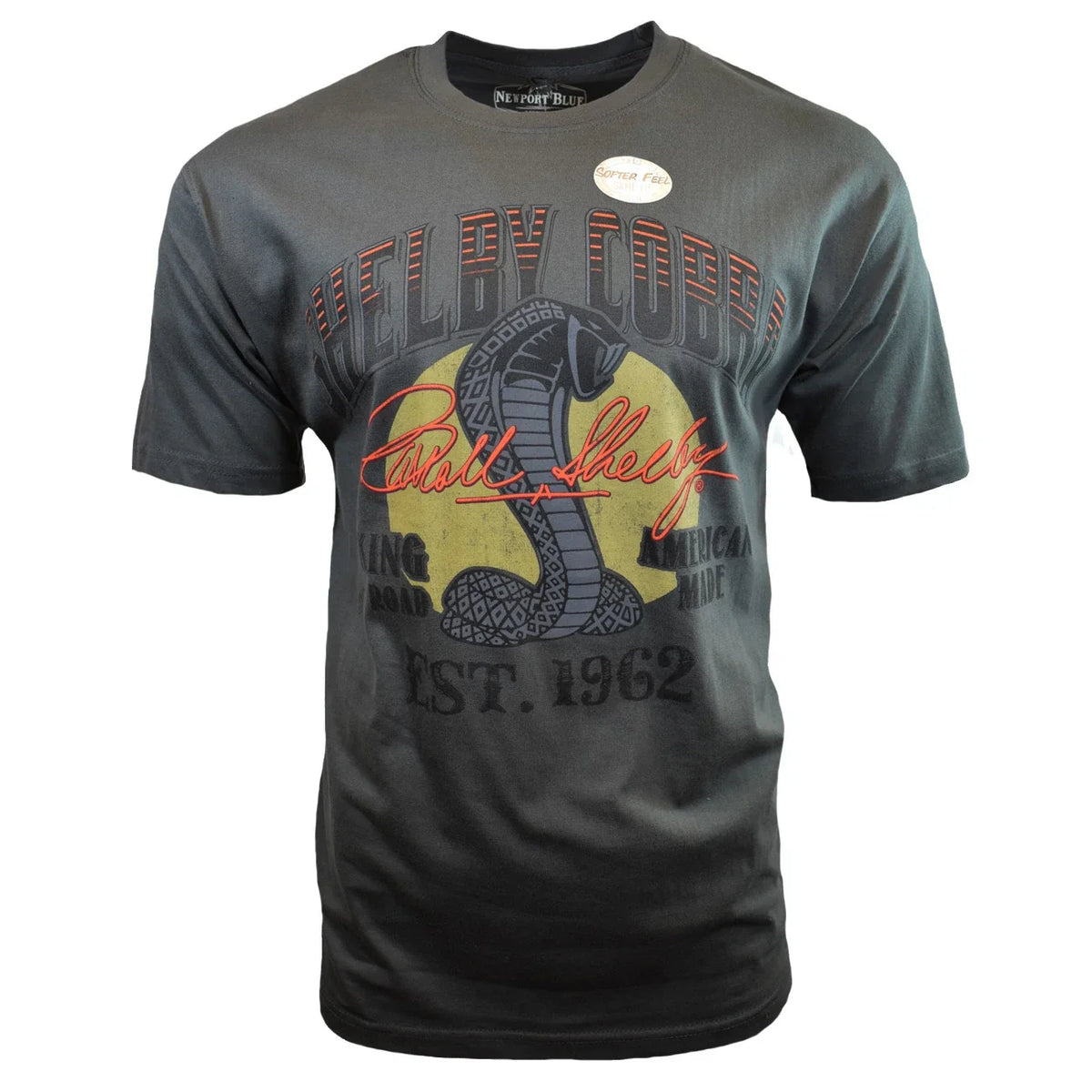 Newport Blue Mens T Shirt Size Large -1962 FORD Shelby Cobra Mustang Unisex