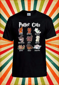 Potter Cats T shirt Cute Cat Animal Men Women Unisex Baseball T Shirt Top 3133 Unisex